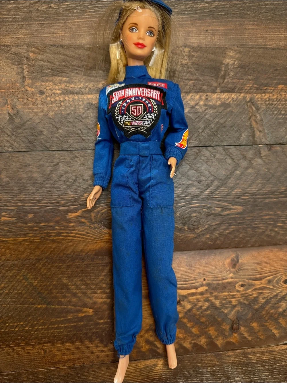 Mattel Barbie Doll (1998) Vintage Collector Edition 50th Anniversary NASCAR